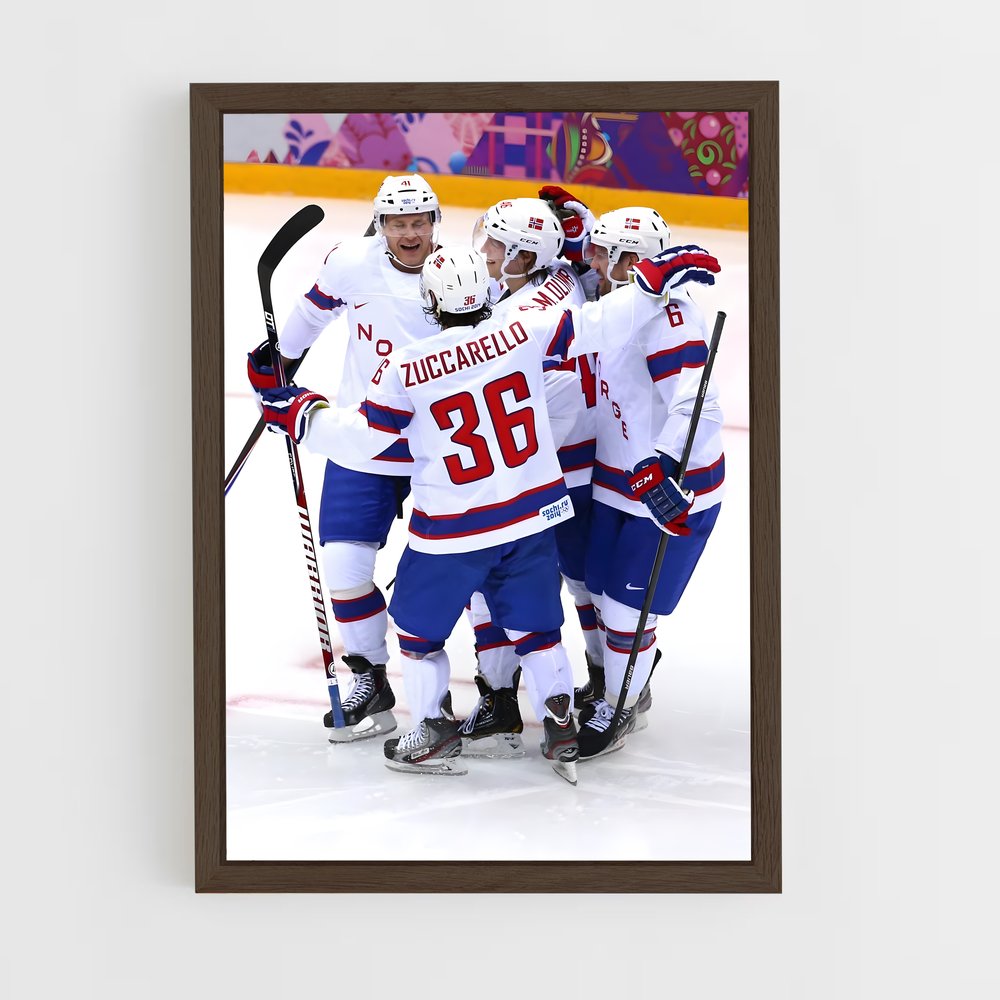 Poster Célébration Tchèque – affiche Hockey sur glace (vue 5)